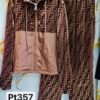 FD Hoodie Velvet Set (Brown)
